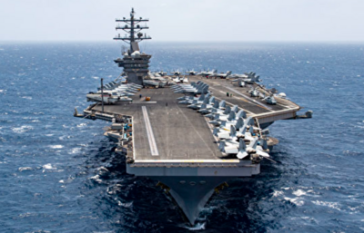 美军“艾森豪威尔”号航母抵达中东