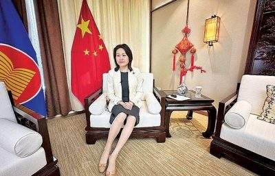 中国驻东盟大使侯艳琪：中国和东盟关系在新的一年将“更上一层楼”