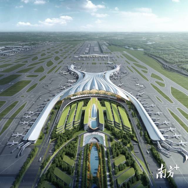 广州白云国际机场T3航站楼（陈雄大师团队领衔设计），受访者供图