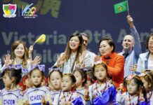 丁毓珠飛上海為維多利亞60週年璀璨星河大匯演站台