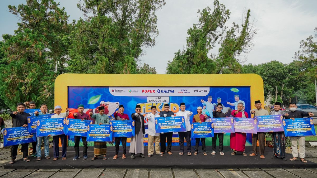Pupuk Kaltim Salurkan Animals Kurban，通过 CSR 计划鼓励当地经济