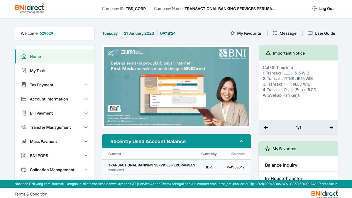 BNI 推出中小微企业财务管理平台