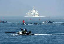 中日关系紧张 解放军黄海实弹射击