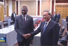 李强会见南非副总统