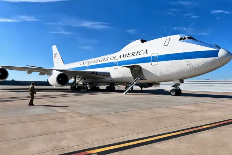 “末日飞机”降落洛杉矶  网络各种阴谋论引恐慌