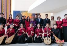 中国民乐快闪联合国总部 传递新春慈善之声