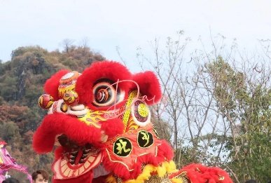 【大美广东·中印尼双语】(Bilingual Cina dan Indonesia)水上醒狮凌波起舞,桂粤高手桩上争锋——云浮春节醒狮邀请赛正月十三天湖开锣