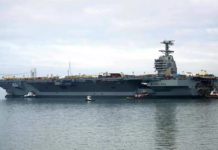 美“福特”号航母灭火耗时超30小时