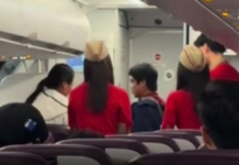 泰籍夫妻航班上激烈争执被请下机