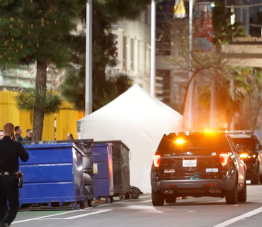 洛杉矶市中心发生极端自残事件 男子当场身亡