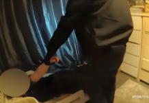 笨贼入室行窃熟睡 警方抓现行