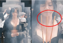 衣着暴露香火未燃 大马网红中国寺庙摆拍引争议