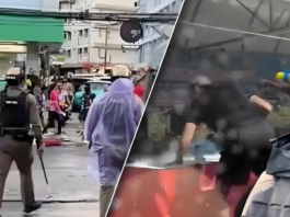 泰国宋干节失控:外国游客高压水枪喷射警察