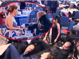 白宫记协晚宴枪击引发混乱 女子淡定“搜刮”红酒引热议