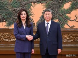 习近平会见中国国民党主席郑丽文