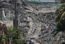 菲律宾在建大楼倒塌 至少24人获救 仍有数十人被困