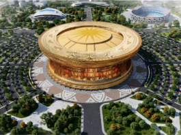 巨型“铜鼓”即将拔地起 越南豪建全球最大球场