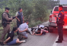 泰警追车70公里 逮捕6名中国非法入境人员