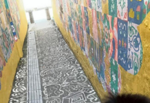涂鸦还是洗地?小伙用高压水枪“画画” 每幅进账超千新元