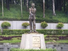 缅甸多地昂山将军雕像悄然消失,官方称维护而非政治抹除