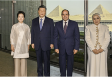 视频丨习近平和彭丽媛同埃及总统塞西夫妇共同参观大埃及博物馆