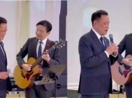 泰新领导人非正式会议举行 黄循财与阿努廷同台演奏经典歌曲