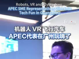 【大美广东·中印尼双语】(Bilingual Cina dan Indonesia)机器人、VR、飞行汽车,APEC中小企业代表在广州玩嗨了