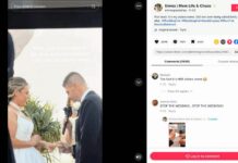 新郎婚礼誓词将新娘错喊小姨子名字 尴尬场面引热议